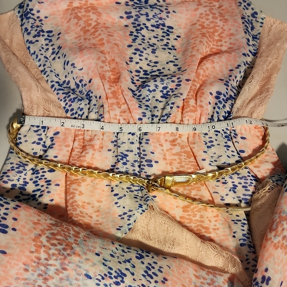 Candies Pink And Blue Tiered Maxi Skirt for Cocktail - Picture 5 of 10